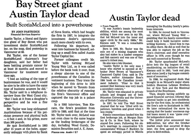Toronto Globe and Mail, December 20 1996, page B1.